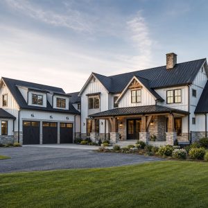 $993,750 Bespoke Equestrian-Inspired Modern Farmhouse: 4,127-Sq.-Ft. Five-Bedroom Custom Plan