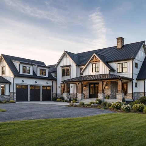 $993,750 Bespoke Equestrian-Inspired Modern Farmhouse: 4,127-Sq.-Ft. Five-Bedroom Custom Plan
