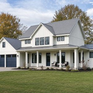 $373,125 Growing Great Lakes Modern Farmhouse: 2,353-Sq.-Ft. Four-Bedroom Plan