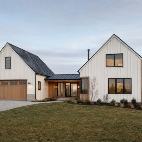 $380,625 Adaptable Scandinavian Barn-Inspired Family Home: 2,401-Sq.-Ft. Four-Bedroom Plan