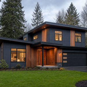 $388,125 Adaptable Pacific Northwest Contemporary Family Home: 2,408-Sq.-Ft. Four-Bedroom Plan