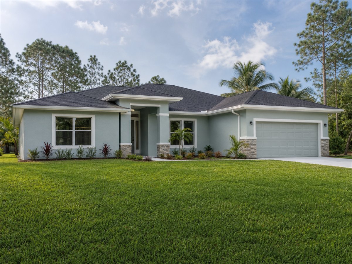 Palm Breeze Ranch 2452, a conceptual 2452-square-foot Florida-region ranch home with a $391,875 construction target