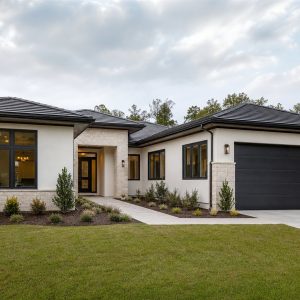 $396,875 Adaptable Contemporary Courtyard Family Home: 2,457-Sq.-Ft. Four-Bedroom Plan