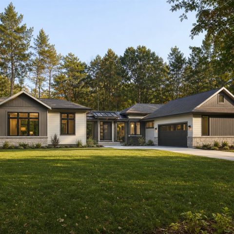 $399,375 Adaptable Connected-Pavilion Family Home: 2,459-Sq.-Ft. Four-Bedroom Plan