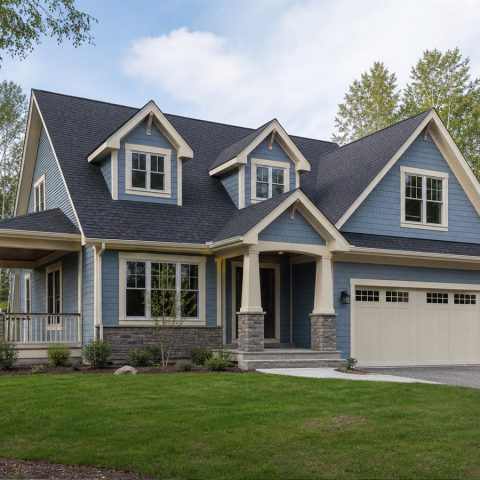 $401,875 Adaptable Great Lakes-Region Family Cottage: 2,502-Sq.-Ft. Four-Bedroom Plan