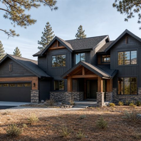 $403,125 Adaptable Mountain Contemporary Family Home: 2,503-Sq.-Ft. Four-Bedroom Plan