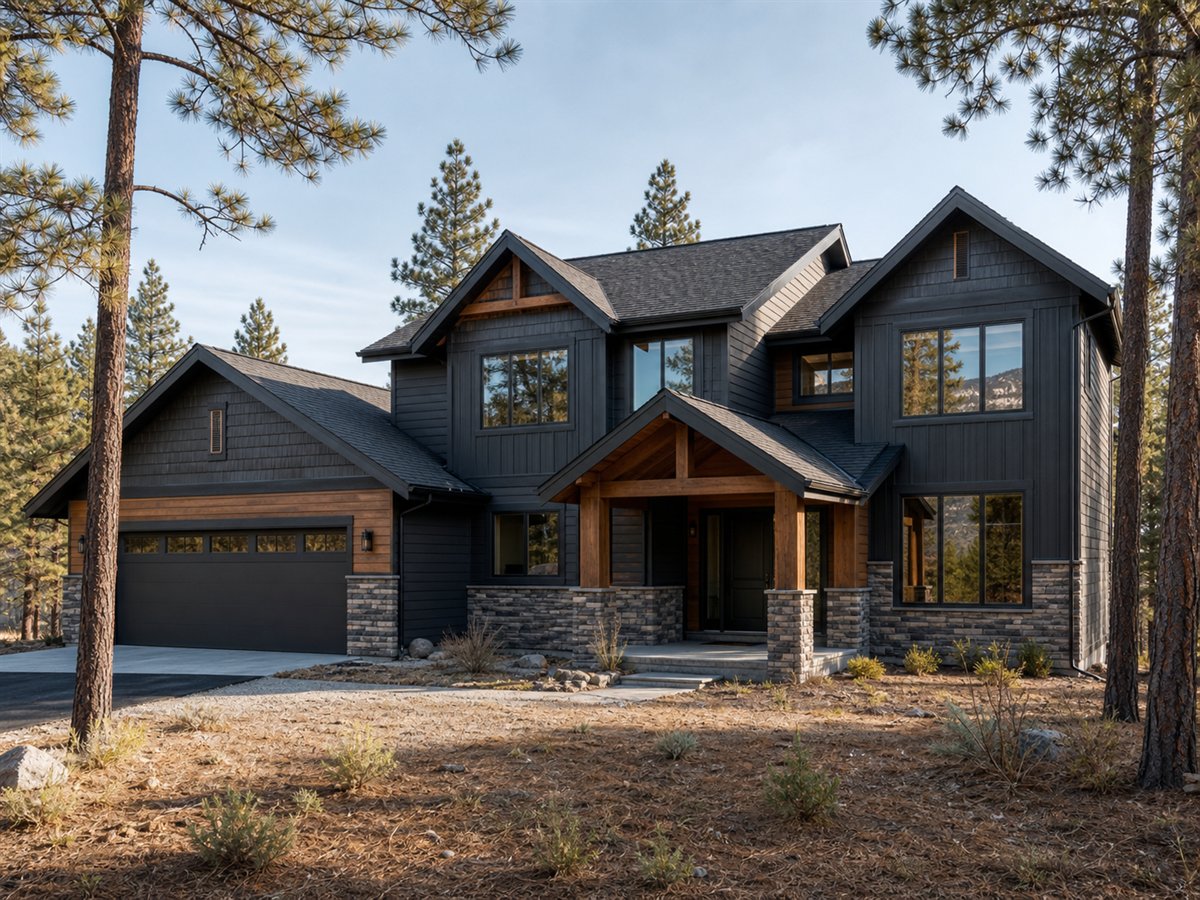 Granite Peak House 2503, a conceptual 2503-square-foot mountain contemporary family home with a $403,125 construction target