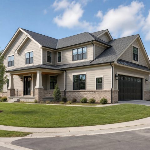$406,875 Adaptable Corner-Lot Side-Entry Family Home: 2,507-Sq.-Ft. Four-Bedroom Plan