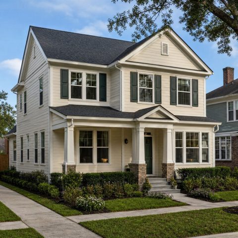 $408,125 Adaptable Alley-Loaded Traditional Family Home: 2,508-Sq.-Ft. Four-Bedroom Plan
