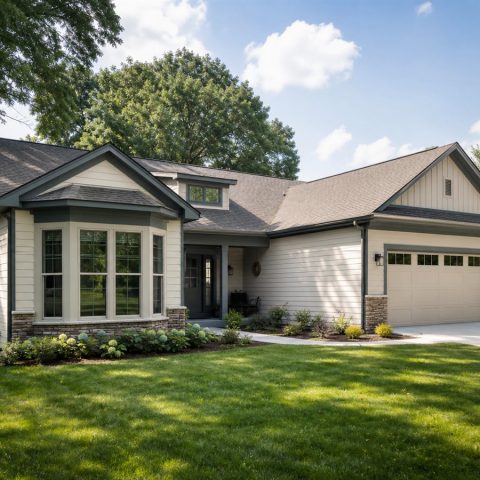 $419,375 Adaptable Sunroom Family Ranch: 2,559-Sq.-Ft. Four-Bedroom Plan