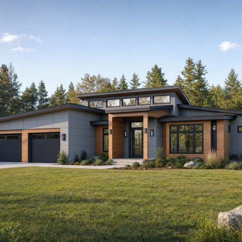 $420,625 Adaptable Clerestory Contemporary Family Home: 2,601-Sq.-Ft. Four-Bedroom Plan
