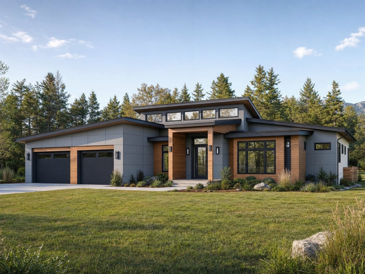 Highlight House 2601, a conceptual 2601-square-foot clerestory contemporary family home with a $420,625 construction target