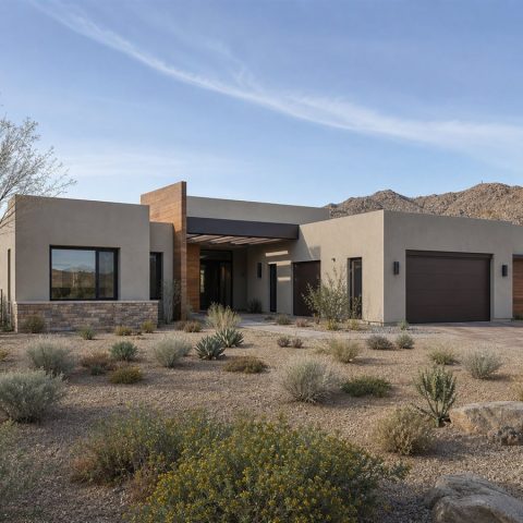 $433,125 Adaptable Desert-Modern Family Ranch: 2,653-Sq.-Ft. Four-Bedroom Plan