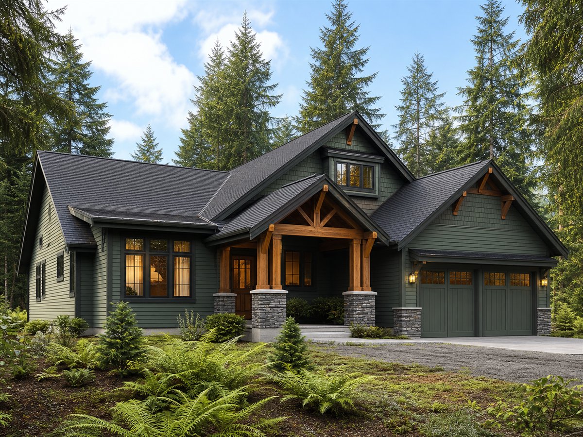 Fern Creek Craftsman 2654, a conceptual 2654-square-foot Pacific-region Craftsman family home with a $434,375 construction target