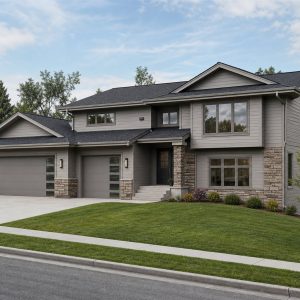 $440,625 Generational Contemporary Split-Level Family Home: 2,701-Sq.-Ft. Five-Bedroom Plan