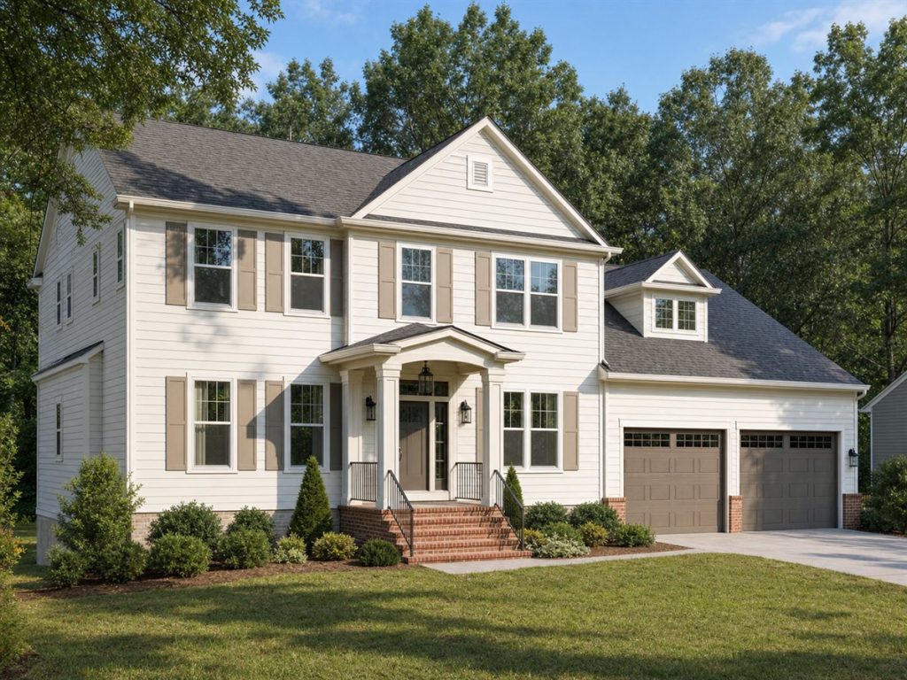 $446,875 Generational Transitional Colonial Family Home: 2,707-Sq.-Ft. Five-Bedroom Plan