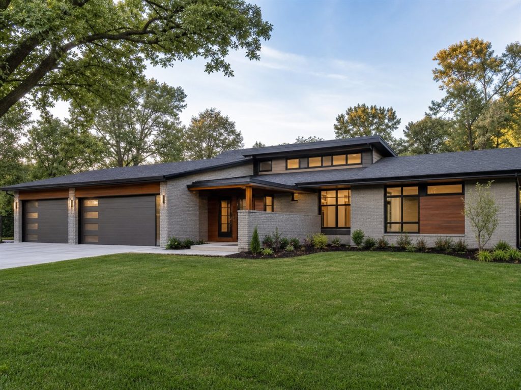 $455,625 Generational Mid-Century-Inspired Family Ranch: 2,756-Sq.-Ft. Five-Bedroom Plan