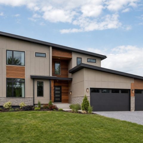 $456,875 Generational Shed-Roof Contemporary Family Home: 2,757-Sq.-Ft. Five-Bedroom Plan