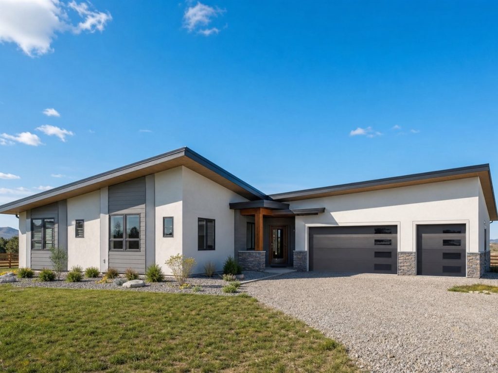 $458,125 Generational Restrained Butterfly-Roof Family Home: 2,758-Sq.-Ft. Five-Bedroom Plan