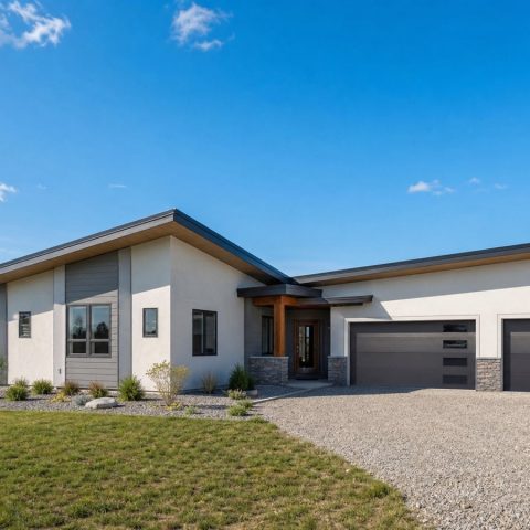 $458,125 Generational Restrained Butterfly-Roof Family Home: 2,758-Sq.-Ft. Five-Bedroom Plan