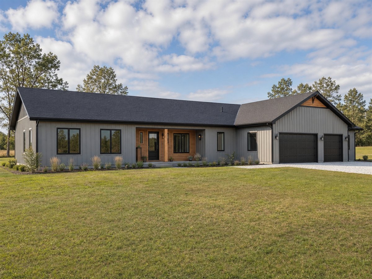 Longleaf Pavilion 2801, a conceptual 2801-square-foot linear pavilion family home with a $460,625 construction target