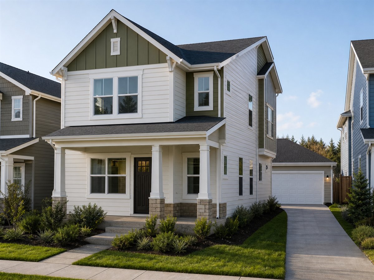 Laneway Family House 2808, a conceptual 2808-square-foot narrow-lot two-story family home with a $468,125 construction target