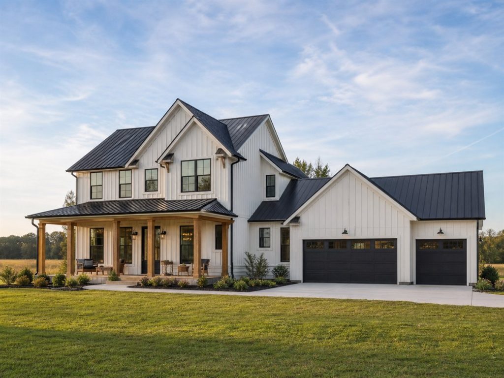 $471,875 Generational Rear-Garage Modern Farmhouse: 2,852-Sq.-Ft. Five-Bedroom Plan