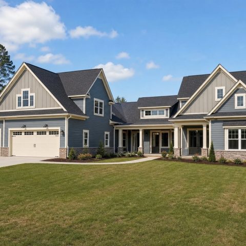 $473,125 Generational Dual-Cottage-Inspired Single-Family Home: 2,853-Sq.-Ft. Five-Bedroom Plan