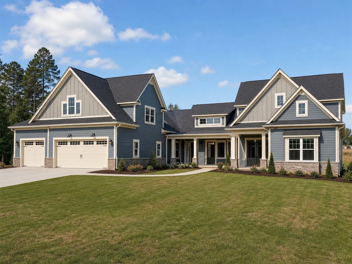 Twin Gable Family House 2853, a conceptual 2853-square-foot dual-cottage-inspired single-family home with a $473,125 construction target
