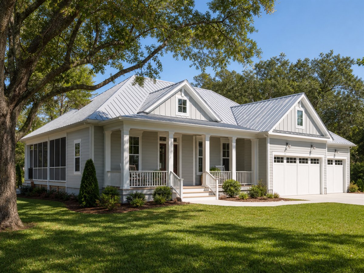 Breeze Porch House 2901, a conceptual 2901-square-foot screened-porch Southern family home with a $480,625 construction target