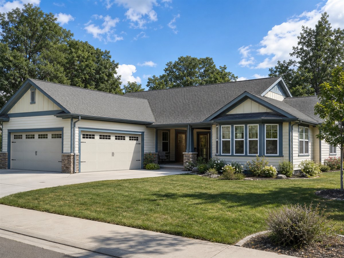 Morning Sun Ranch 2902, a conceptual 2902-square-foot sunroom family ranch with a $481,875 construction target