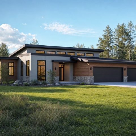 $483,125 Generational Clerestory Contemporary Family Home: 2,903-Sq.-Ft. Five-Bedroom Plan
