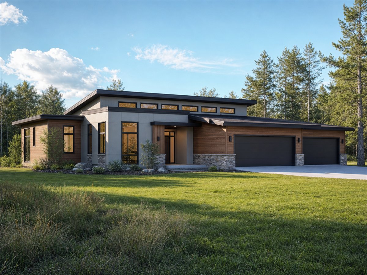Highlight House 2903, a conceptual 2903-square-foot clerestory contemporary family home with a $483,125 construction target