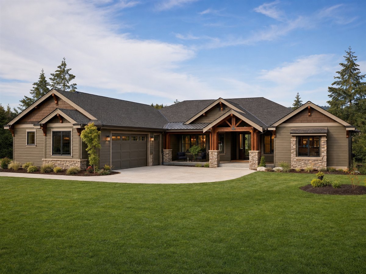 Craft Court House 2904, a conceptual 2904-square-foot courtyard Craftsman family home with a $484,375 construction target