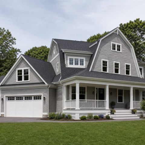 $488,125 Generational Restrained Shingle-Style Family Home: 2,908-Sq.-Ft. Five-Bedroom Plan