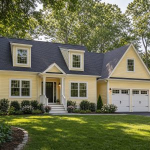 $489,375 Generational Expanded Cape Cottage Family Home: 2,909-Sq.-Ft. Five-Bedroom Plan