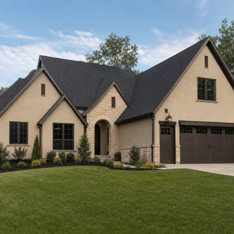 $490,625 Generational Restrained Cotswold-Inspired Family Home: 2,951-Sq.-Ft. Five-Bedroom Plan
