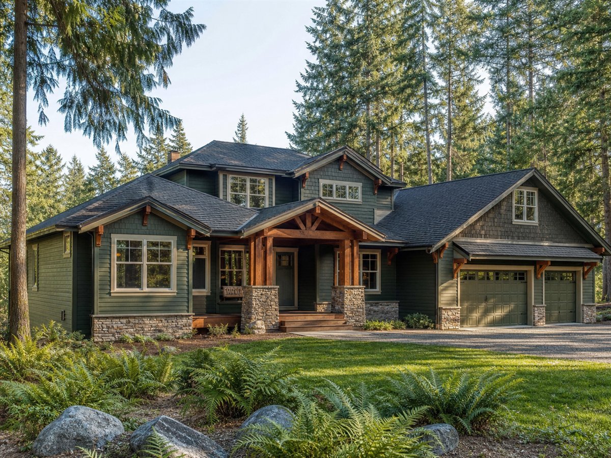 Fern Creek Craftsman 2957, a conceptual 2957-square-foot Pacific-region Craftsman family home with a $496,875 construction target