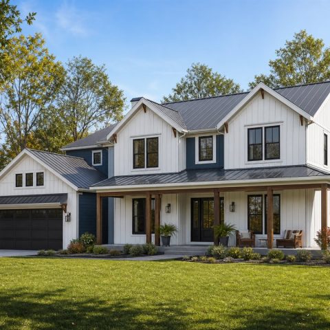 $498,125 Generational Great Lakes Modern Farmhouse: 2,958-Sq.-Ft. Five-Bedroom Plan