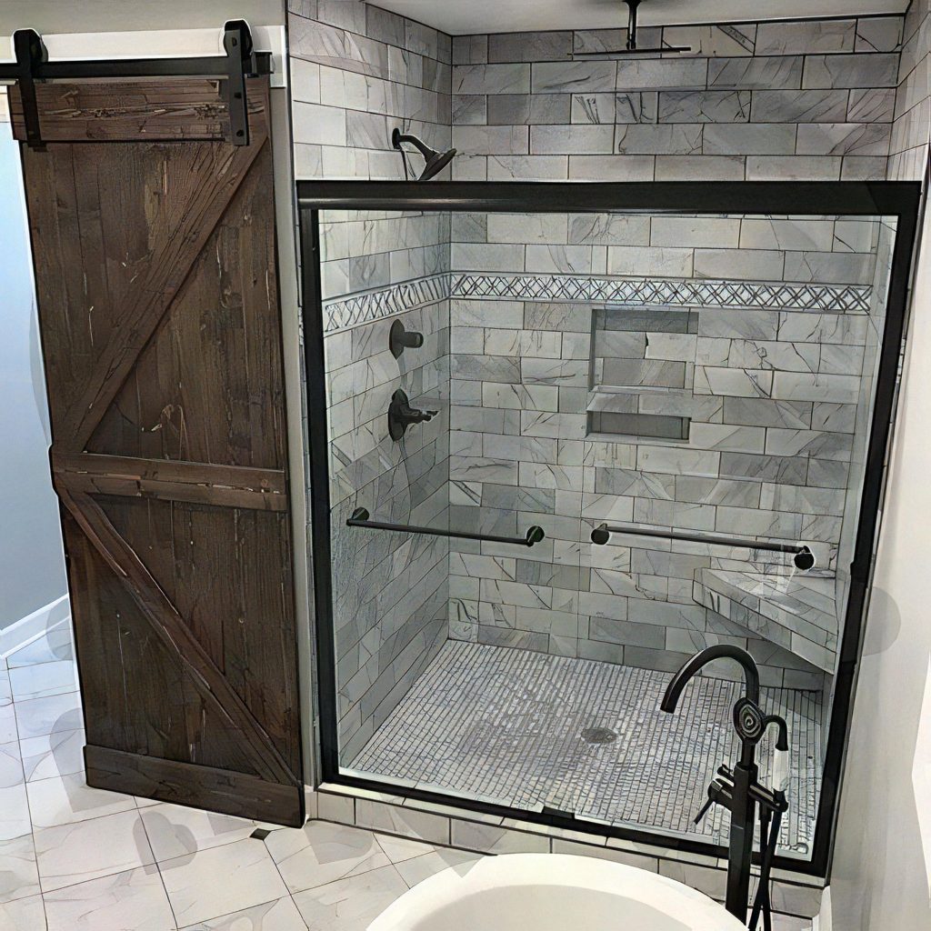 Wall-Mounted Floating Vanity With an Open Shelf project photo 1