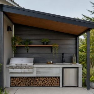 Covered Outdoor Kitchen Ideas for Shade and Shelter