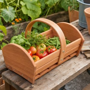 Garden Harvest Basket Plans: 8 Wooden Trug Designs