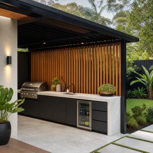 Modern Outdoor Kitchen Ideas With Clean Lines