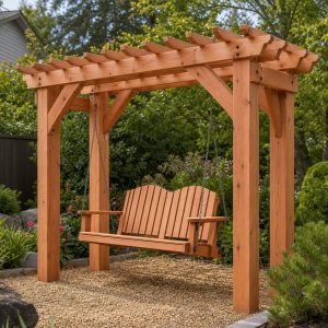 Outdoor Arbor Swing Plans: 8 Strong Garden Designs
