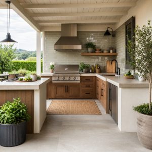 Outdoor Kitchen Backsplash Ideas for Style and Cleanup