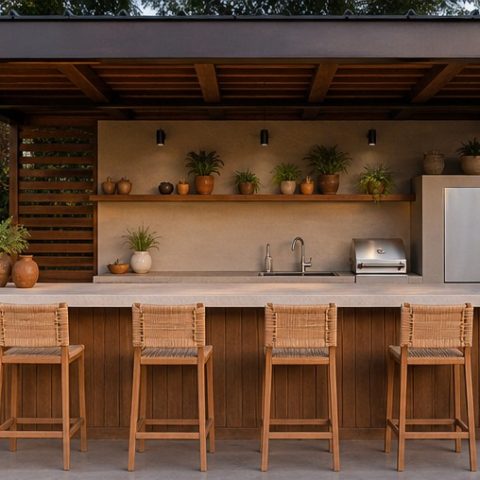 Outdoor Kitchen Bar Ideas for Easy Entertaining