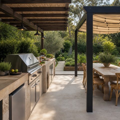 Outdoor Kitchen Dining Area Ideas for Easy Entertaining