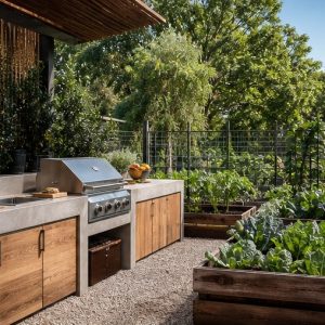 Outdoor Kitchen Garden Ideas for a Productive Backyard