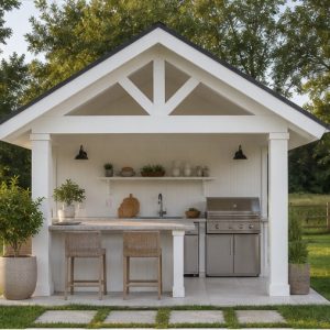 Outdoor Kitchen Pavilion Ideas for Backyard Cooking