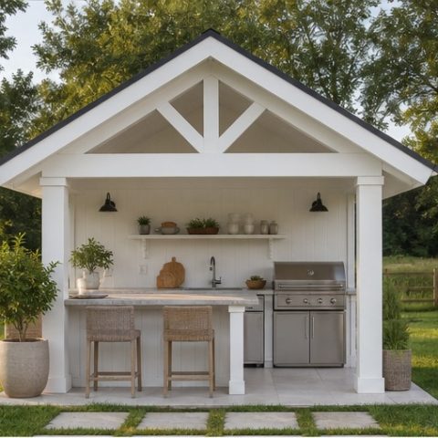 Outdoor Kitchen Pavilion Ideas for Backyard Cooking